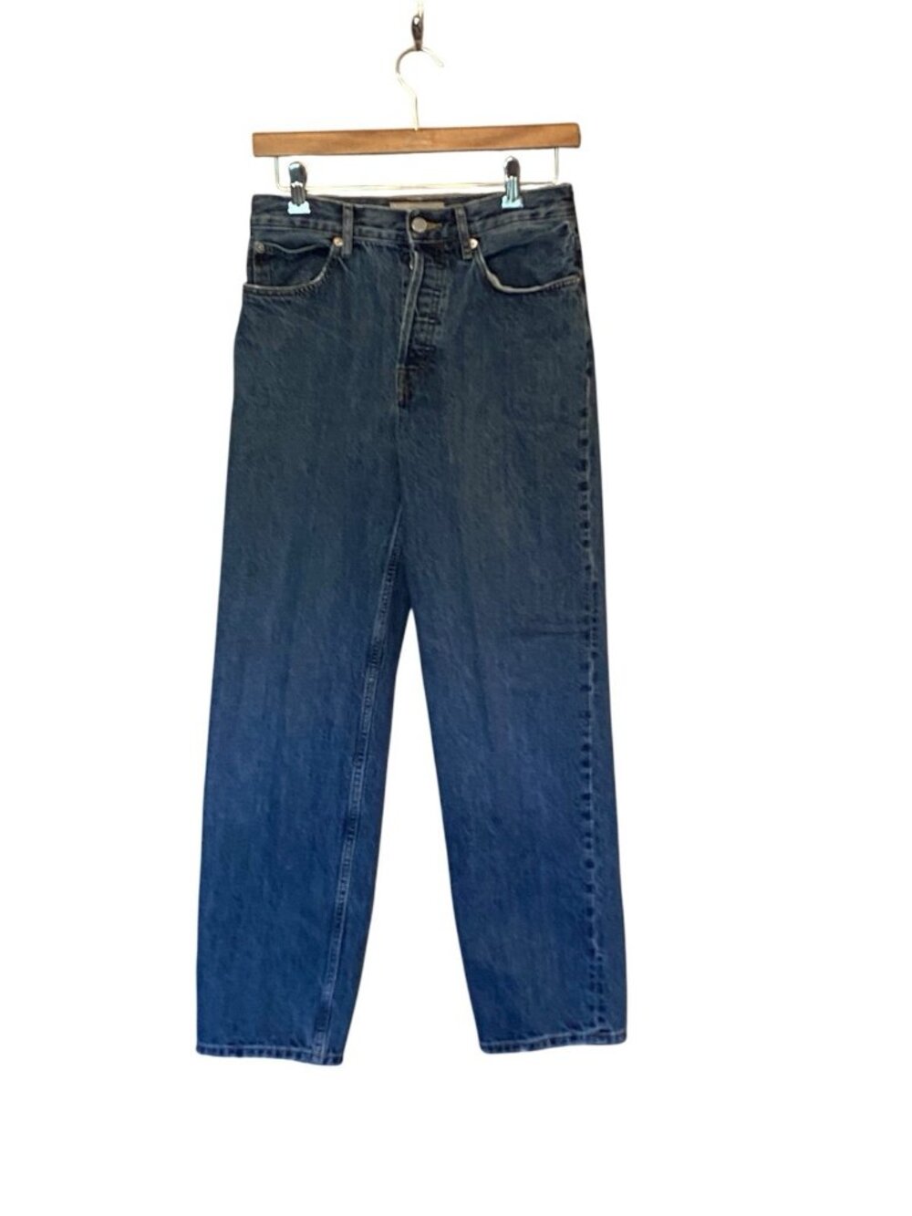 Everlane Women's 90's Way High Waist Blue Jeans Size 4 / 26 Reg Medium Wash